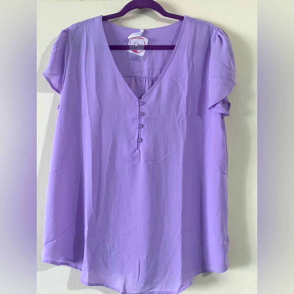 dna couture Keena 3X sheer top